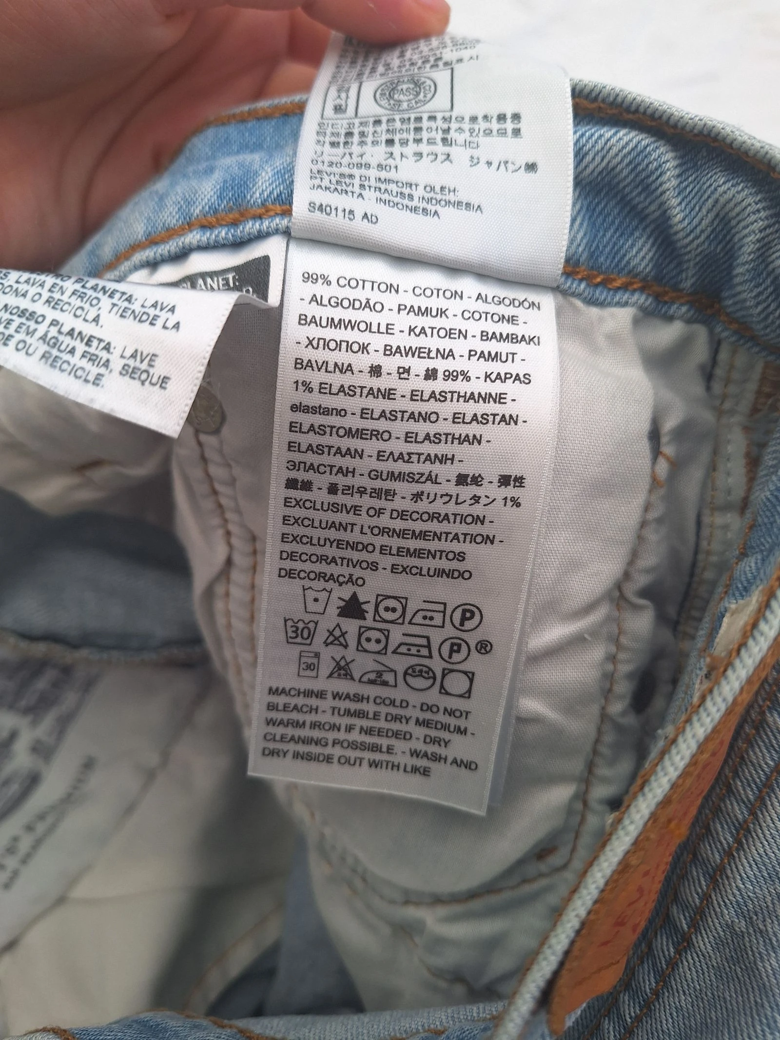 Levi's jeans shorts light blue size W29 – photo 12